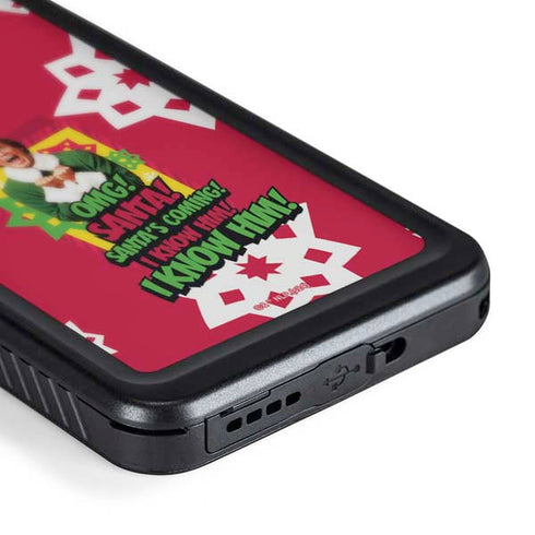 Elf OMG Santas Coming Galaxy S24 Waterproof Case